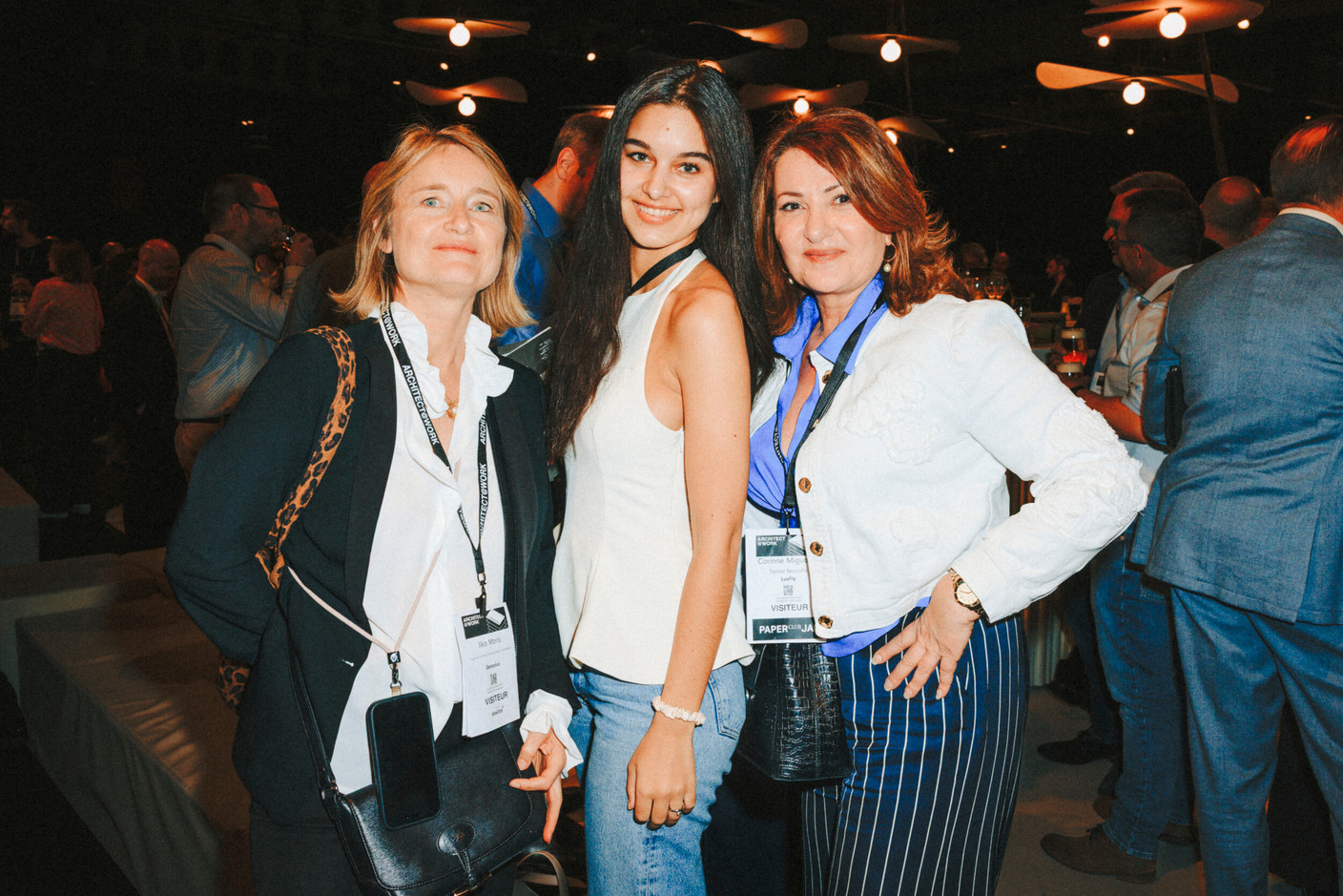 Ilka Moris, Sarah Akhmiss (Gemolux) and Corinne Miguel (Luxfly). Photo: Julian Pierrot/Paperjam