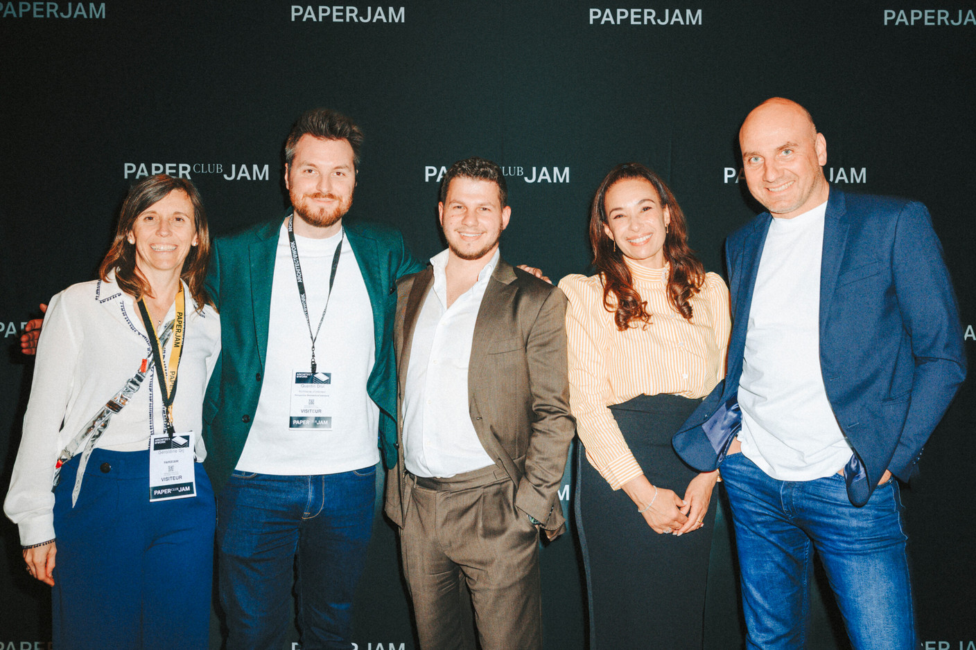 Géraldine Gij (Paperjam Club), Quentin Drui (Perspective Architecture Intérieure), Valentin Morello (Paperjam Club) and Alix Bellac (Paperjam). Photo: Julian Pierrot/Paperjam