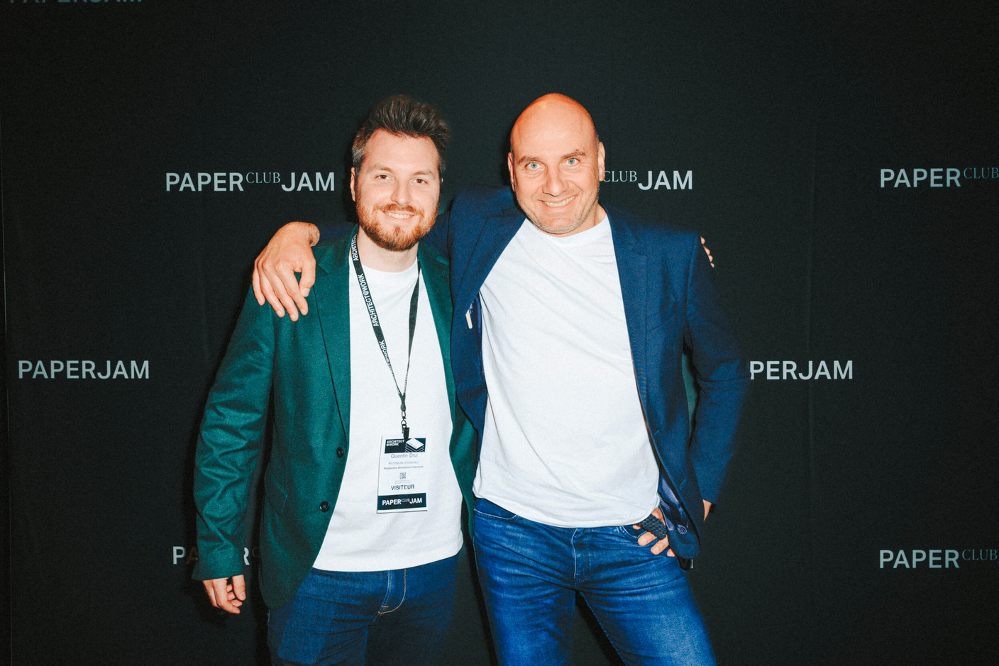 Quentin Drui (Perspective Architecture Intérieure) on the left. Photo: Julian Pierrot/Paperjam