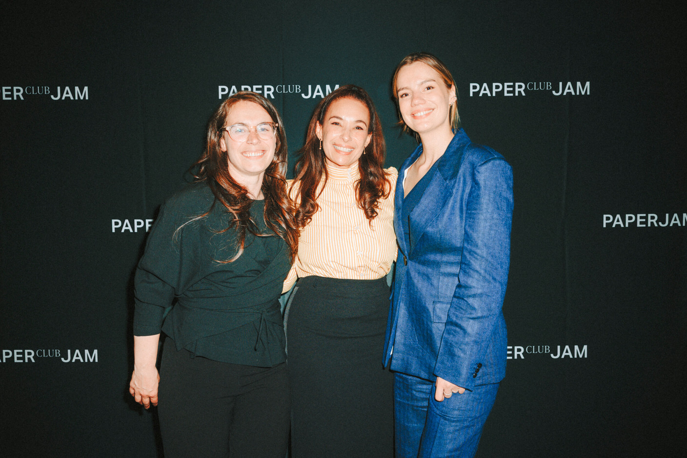 Céline Zimmer (Less Yellow/Eist Neit Wunnen), Alix Bellac and Marie-Jo Gutenkauf (Paperjam). Photo: Julian Pierrot/Paperjam
