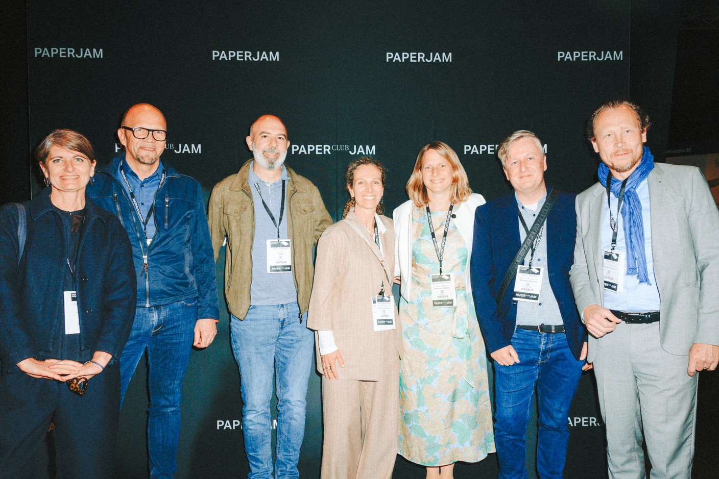 Dave Lefevre, Marco Ramos (COEBA), Nadine Gutenstein (architecture & aménagement), Martine Schummer, Denis Lecanu (Schroeder & Associés) and Thierry Hirtz (Administration des batîments publics). Photo: Julian Pierrot/Paperjam