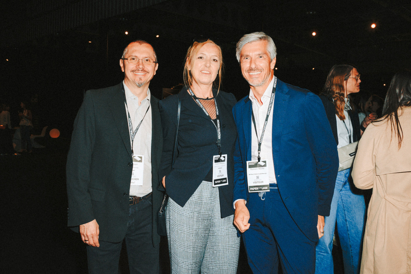 Eric Rosin (act360°), Klaudia Majerus (Home-In) and Romain Muller (NR Real Estate Luxembourg). Photo: Julian Pierrot/Paperjam