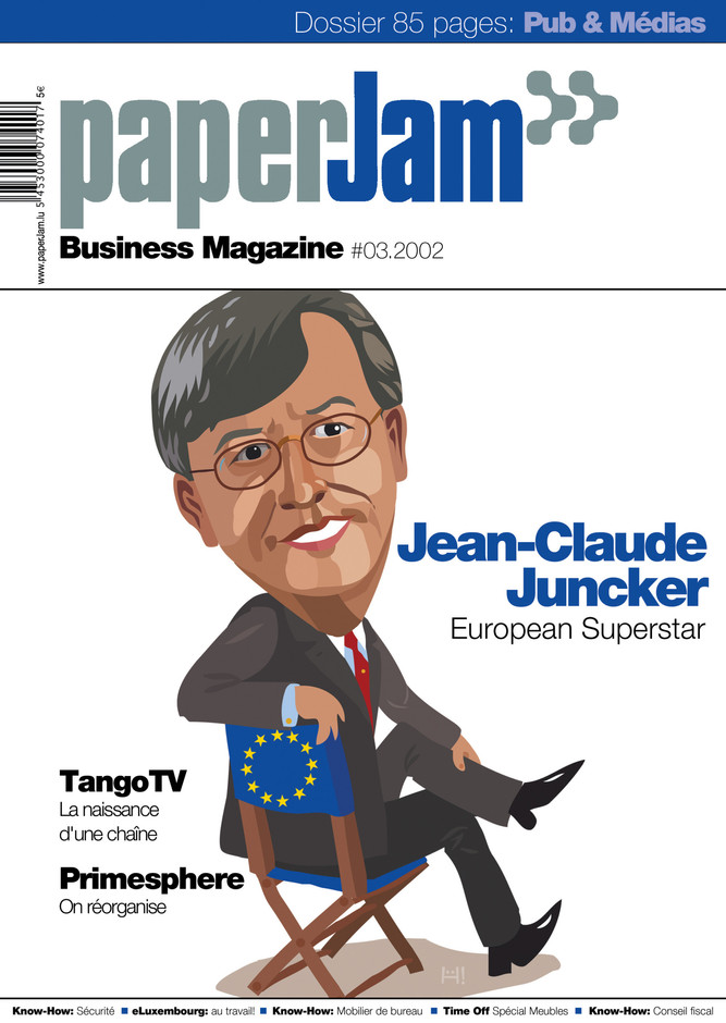 Mars 2002. Jean-Claude Juncker par H!. Archives / Maison Moderne