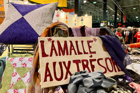 At “La malle aux trésors,” or treasure chest, visitors could find secondhand clothing, accessories like scarves, shoes or bags, and other decorative items. Photo: Lydia Linna/Maison Moderne