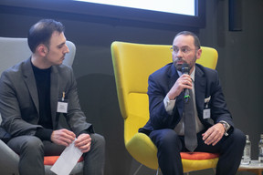 Arnaud Misset, chief digital officer, Caceis spoke at the 2023 Cryptoassets Management Conference, hosted by PwC Luxembourg on 4 May 2023. Photo: Matic Zorman / Maison Moderne