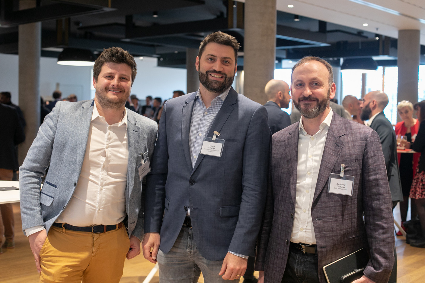 Hugo Vautier (Opportunity Financial Services), Anthony Lollieux (BGL BNP Paribas) at the 2023 Cryptoassets Management Conference, hosted by PwC Luxembourg on 4 May 2023. Photo: Matic Zorman / Maison Moderne