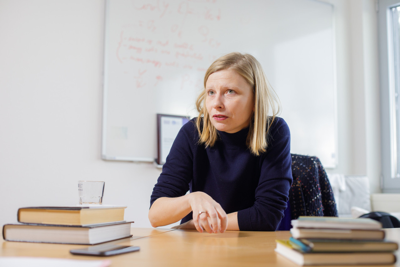 Professeure de finance à l’Université du Luxembourg, Diane Pierret cosigne l’étude «Green Collateral» avec Artashes Karapetyan, Szymon Kopyta, Maximilian Rohrer et Roberto Steri. (Photo: Matic Zorman/Maison Moderne)