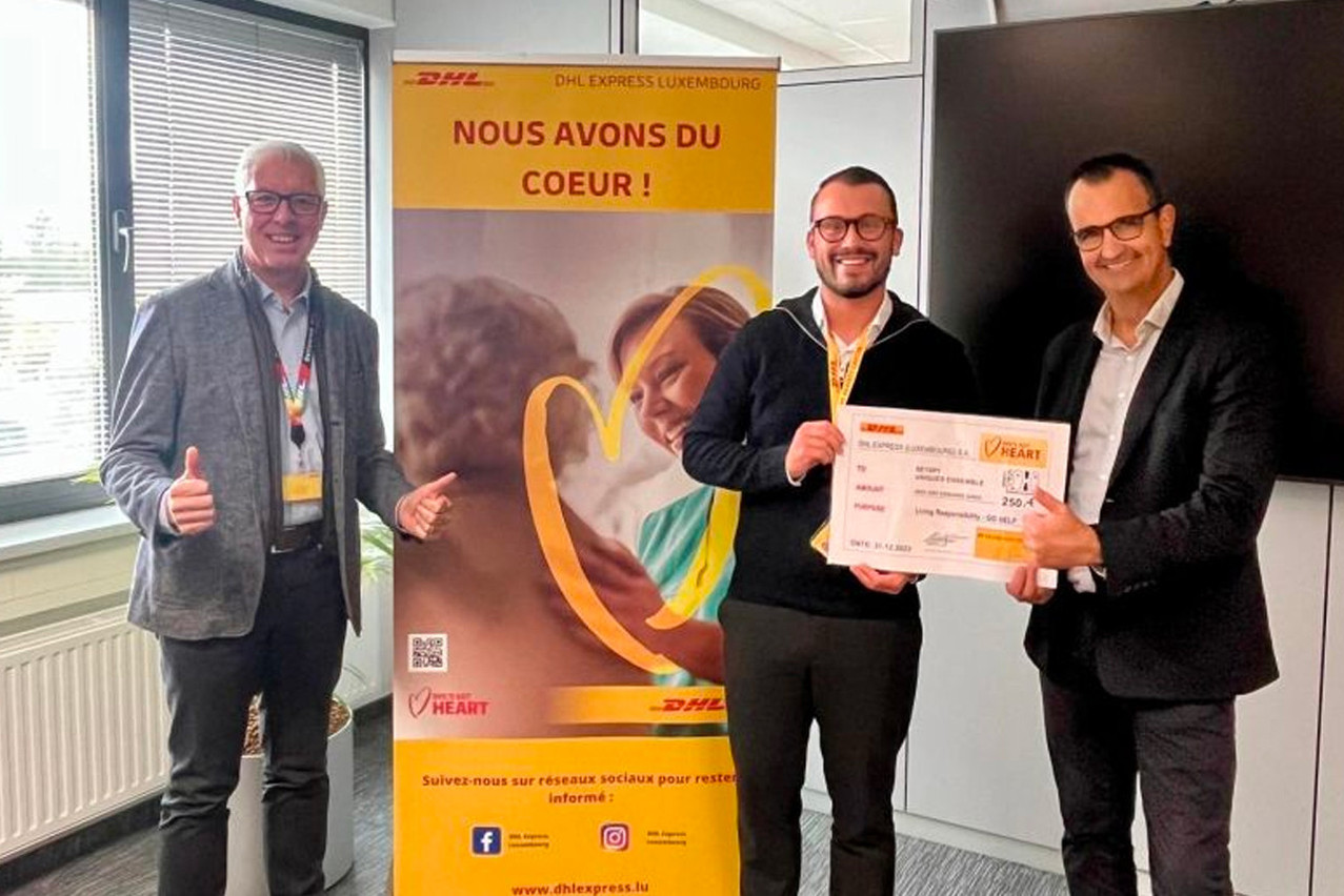 Plusieurs initiatives de DHL Express Luxembourg ont contribué à cette récompense, notamment le programme «DHL Got Heart» qui encourage les employés à s’engager dans des causes qui leur tiennent à coeur.  (Photo: DHL Express Luxembourg/Linkedin)