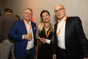 Pedro Castilho (Verbalius), Jing Wang (Sarl W) and Michael Schmirler (Best Talent Factor). (Photo: Eva Krins /Maison Moderne)