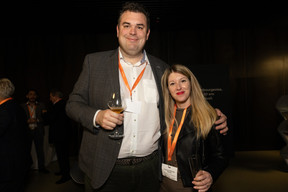 Thierry Schintgen (Dussmann Service) and Alexandra Martinez-Kieffer (Légère Hôtel Luxembourg). (Photo: Eva Krins /Maison Moderne)