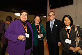 Carin Lobbezoo (Embassy of the Kingdom of the Netherlands), Jean McDonald (Embassy of Ireland), Michel Grevesse-Sovet (Paperjam Club) and Diana Senanayake (IQ-EQ). (Photo: Eva Krins /Maison Moderne)
