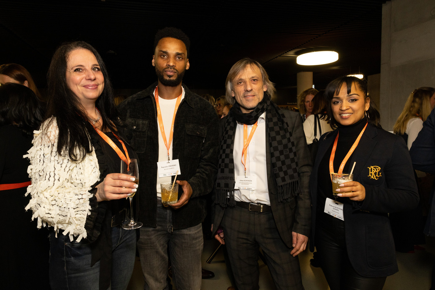 Marie-Laure Ledrich (Consul Led), Reginaldo Craveiro (Reggie's Burrito), Olivier Scavazza (Can Services Privilèges d'Entreprises) and Eulecia Monteiro Gomes (Eulecia MG). (Photo: Eva Krins /Maison Moderne)