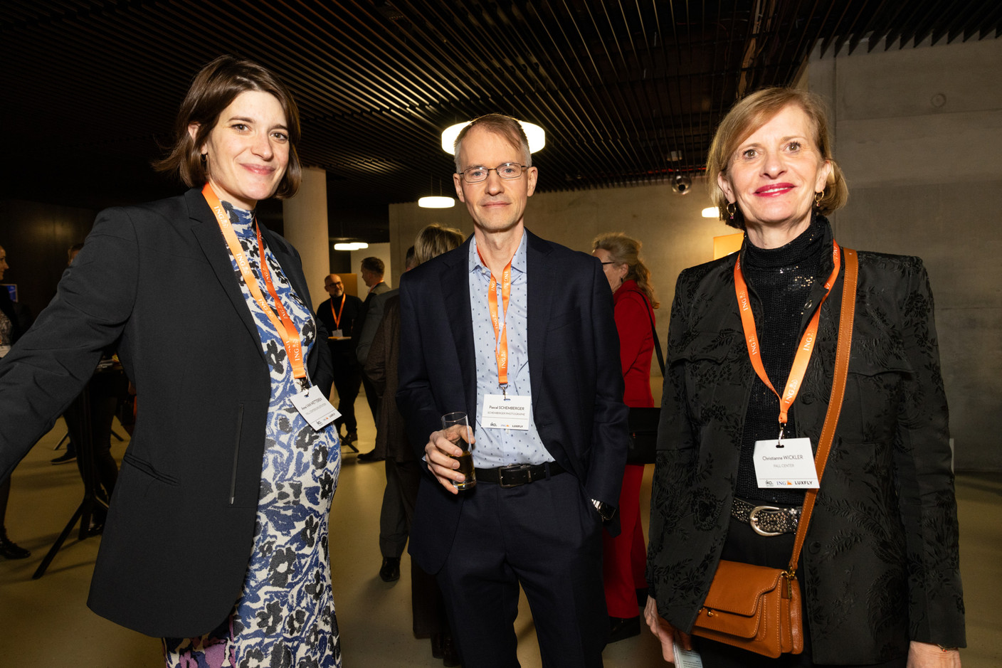 Ann Van Wetteren (Pall Center), Pascal Schemberger (Schemberger Photographie) and Christianne Wickler (Pall Center). (Photo: Eva Krins /Maison Moderne)