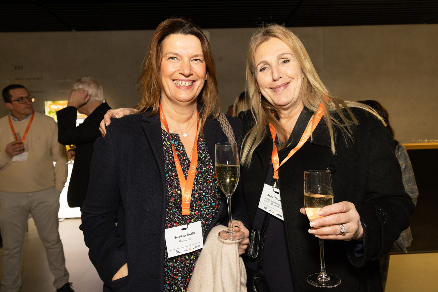 Bénédicte Bauer (Becolux) and Amélie Porcher (Schelstraete Delacourt Associates Luxembourg). (Photo: Eva Krins /Maison Moderne)