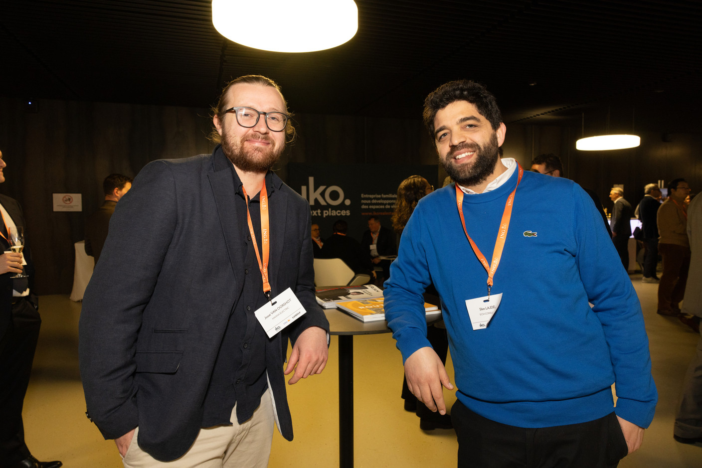 Joost Van Oorshot (Maana Electric) and Slim Lajdel (ECM Consulting). (Photo: Eva Krins /Maison Moderne)