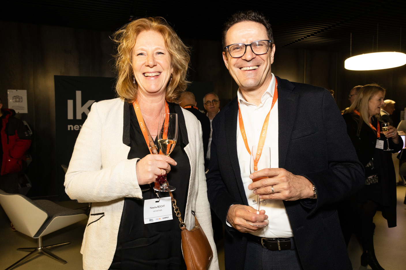 Natacha Beicht (HR Partner) and Yves Lahaye (Transforme). (Photo: Eva Krins /Maison Moderne)