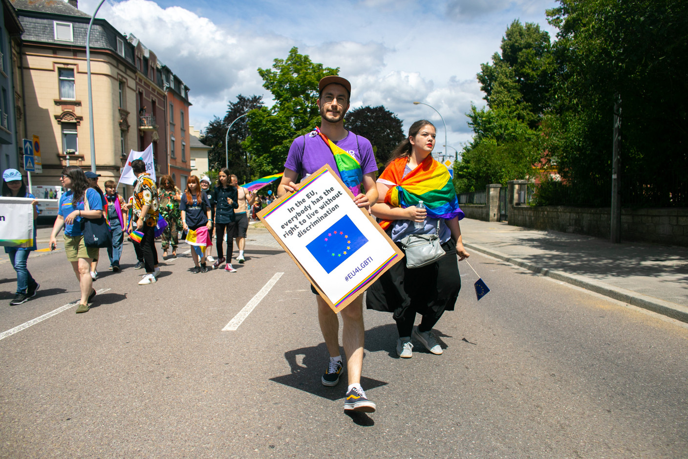 La Pride March dans les rues d’Esch-sur-Alzette, le samedi 9 juillet, a été couronnée de succès. (Photo: Matic Zorman/Maison Moderne)
