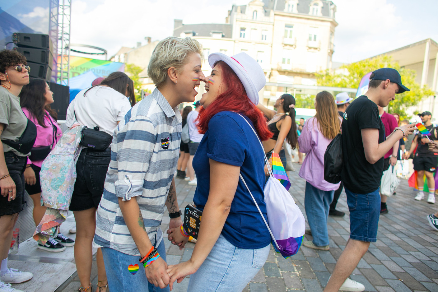 La Pride March dans les rues d’Esch-sur-Alzette, le samedi 9 juillet, a été couronnée de succès. (Photo: Matic Zorman/Maison Moderne)