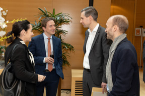 Barbara Chevalier, Jean-Paul Olinger (UEL), Florian Czech et Aymeric Vigin (Photo: Michel Brumat pour INDR Luxembourg)