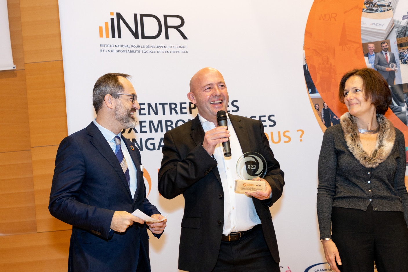 Norman Fisch, Yves Reding et Laurence Ponchaut (Photo: Michel Brumat pour INDR Luxembourg)