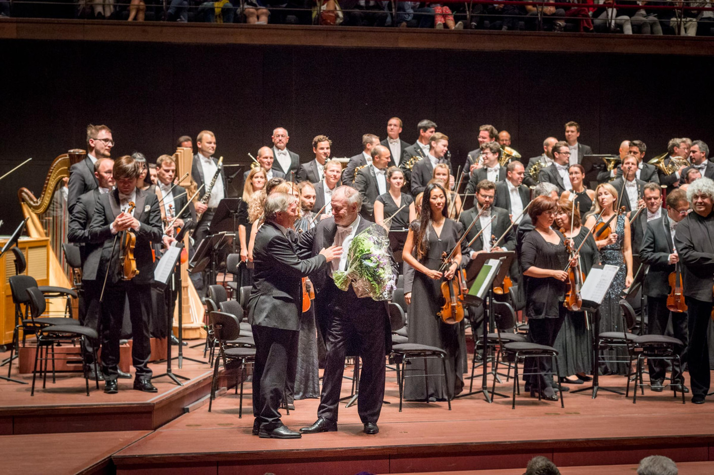 Jeannot Krecké (EWUB) et le chef d’orchestre  Valery Gergiev (Photo: Marie De Decker pour EWUB)