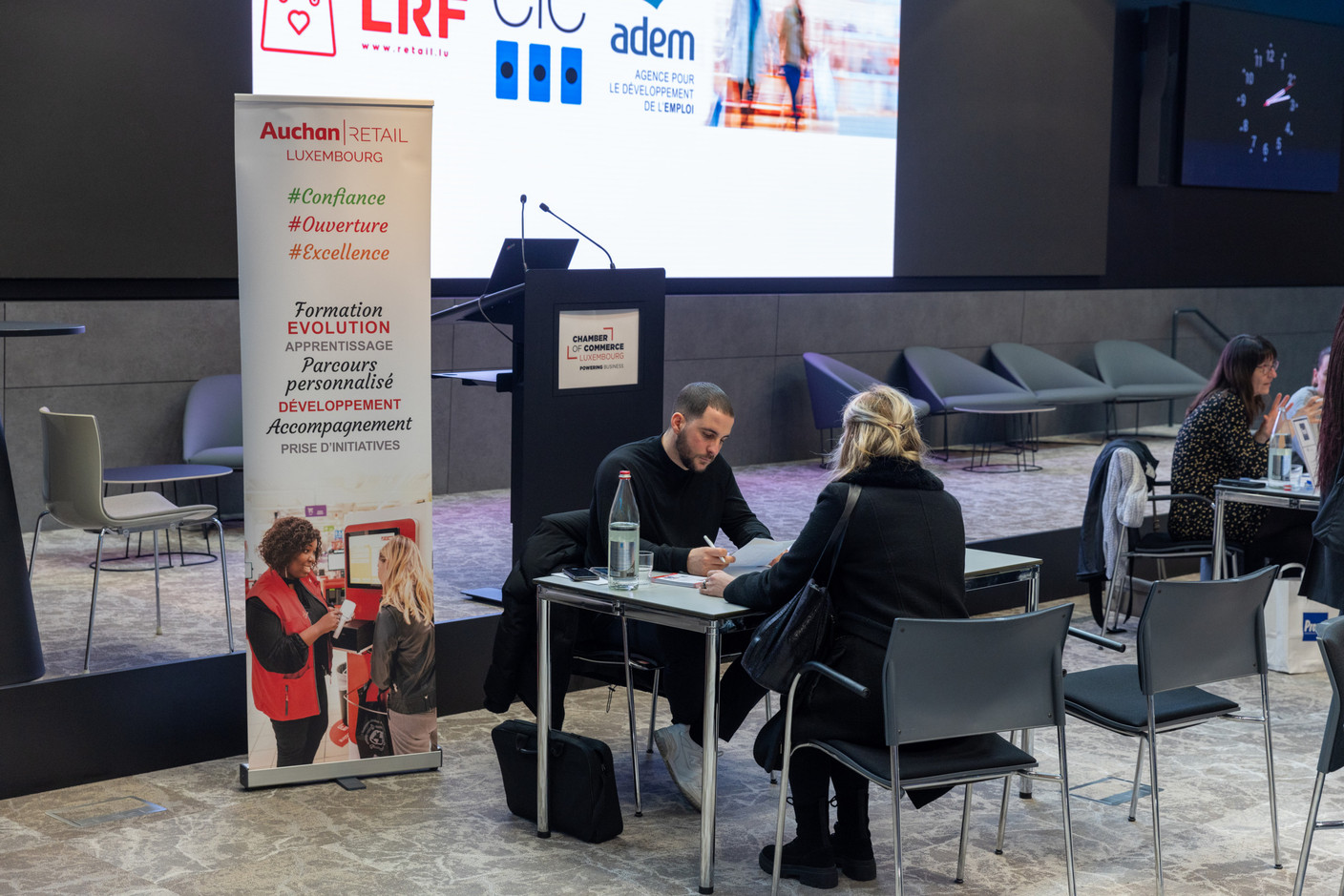 Je Jobday a été étroitement organisé avec la Luxembourg Retail Federation (LRF) affiliée à la CLC. (Photo: Romain Gamba/Maison Moderne)