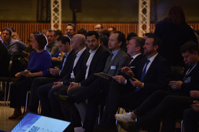Céline Coubray (Maison Moderne), Sylvain Kubicki (Liser), David Determe (OAI), Moreno Viola (CRTI-B), Thierry Hirtz (Administration des bâtiments publics) et Marc Hansen (Ministre de la Digitalisation) ((Photo: CRTI-B))