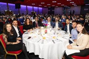 Nicoleta Puscasu (JLL), Vincent Loeillet (CBRE), Marianne Cariers (ING), Marc Mehlen (Clifford Chance), Arie Hubers (ING), Hugo Renault (Praemiareim), Lucas Azenha (ING) et Manon Boudra (CBRE). (Photos: Eva Krins /Maison Moderne)