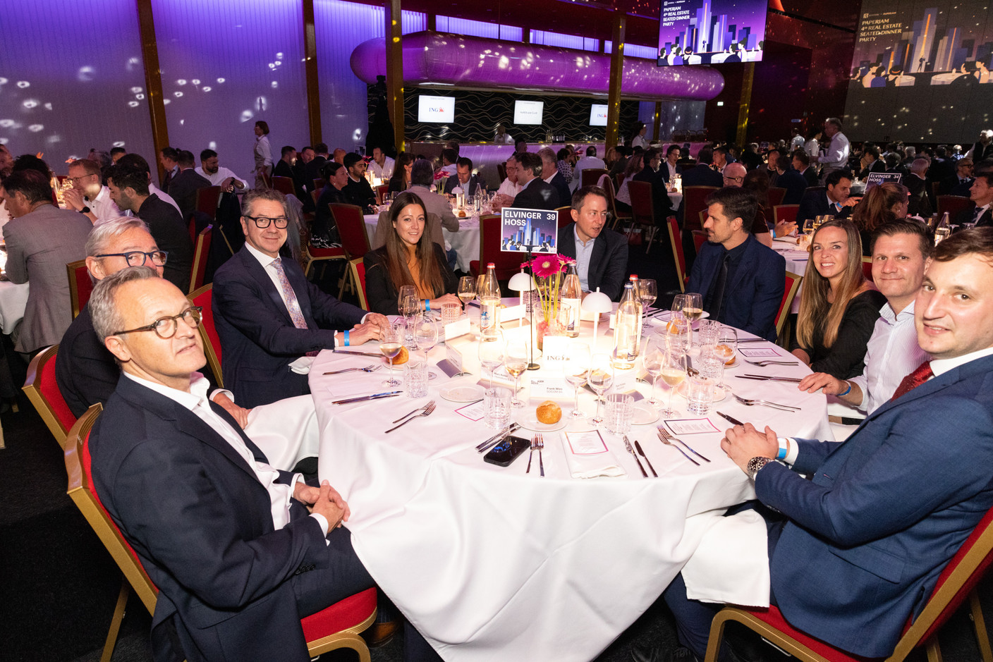 Marc Ketter  (CDCL ), Patrick Reuter (Elvinger Hoss Prussen), Bruno Théret (ArcelorMittal Luxembourg), Lynn Wassenich (Seco Luxembourg), Michel Nickels (Elvinger Hoss Prussen), Nicolas Legay (Manymany), Cynthia Lheureux (LIDL), Marc Quintus (Kuhn) et Tun Feltes (Stugalux S.A. & StugaluxPromotions S.A). (Photos: Eva Krins/Maison Moderne)