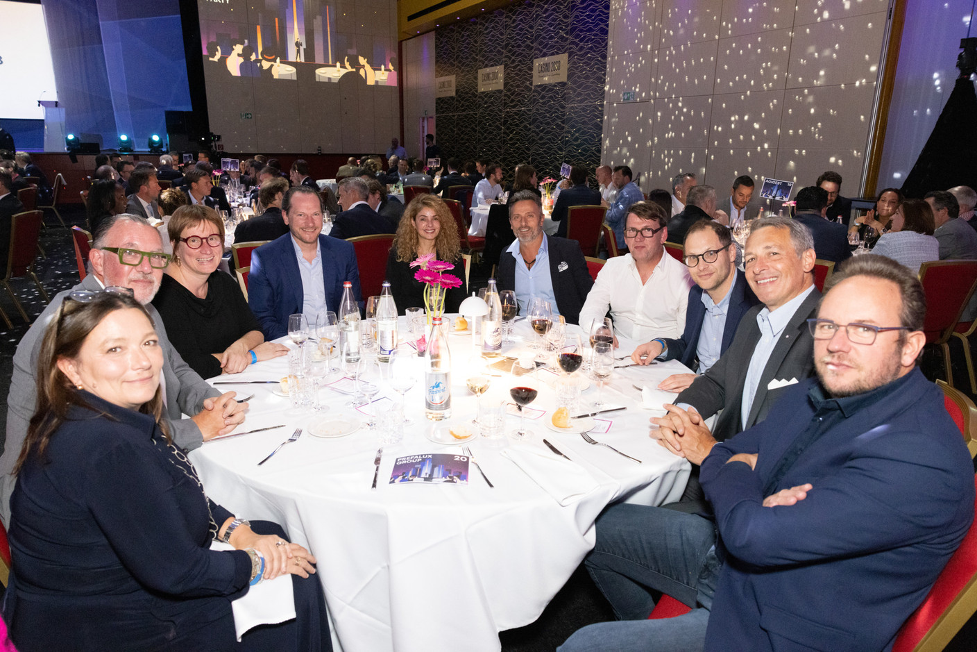 Danielle Kolbach (Notaire Kolbach), Laurent Nilles (Prefalux), Françoise Ferring (SGI Luxembourg), Steve Helminger (NCR Avocats), Raffaella Quarato (Edmond de Rothschild), Livio Gambardella (BDO), Patrick Siebenaler (bsARC), Paul Nathan (Poeckes Entreprise), Jacques Piroux (Prefalux) et Gerard Schroeder (A2RC). (Photos: Eva Krins /Maison Moderne)