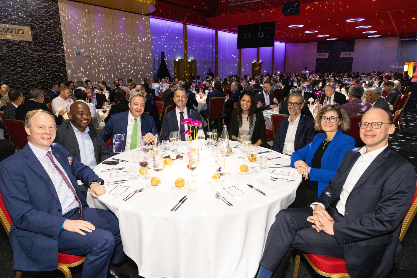 Moritz Von Kunow (Governance Tailor), Amaury Zinga (UBS), David Zackenfels (ALFI), Tamas Mark (IQEQ), Ghizlane Gryp (La salle), Serge Weyland (ALFI), Anne-Julie Bellaize (Tristancap),and Amos Schelling (Patrizia). Photos: Eva Krins/Maison Moderne