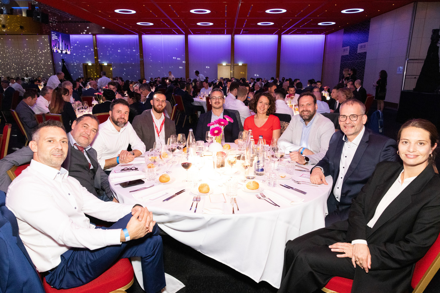 Boban Todorovic (OBG), Patrick Meyer (Belvédère), Cédric Fouache (OBG), Philippe Raphaël (Paperjam Club), Xavier Duboisdendien (Duboisdendien), Murielle Cornely (Lampertz Stone Design), David Van De Broeck (CBRE), Gilles Hempel (Fondation pour accès au logement) and Lyann Ansay (Jim Clemes Associates). Photos: Eva Krins/Maison Moderne