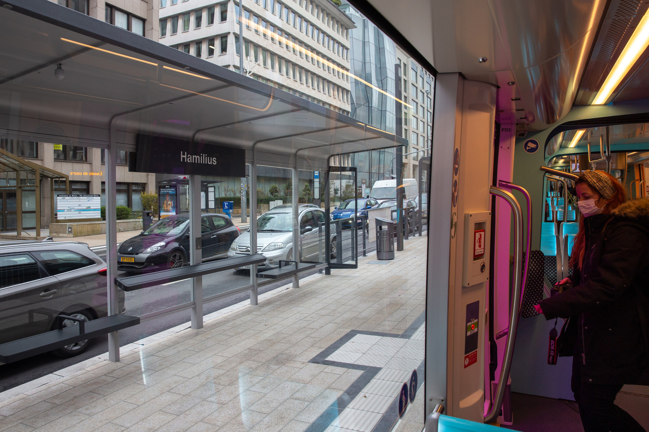 Les extensions du tram prévues au nord vers le Findel et au sud vers la Cloche d’Or ne vont faire que confirmer son succès, selon les chiffres de l’Observatoire digital de la mobilité. (Photo: Romain Gamba/Maison Moderne/Archives)