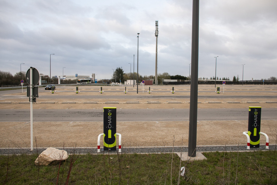 Archive photo shows Chargy stations at a P+R carpark Photo: Matic Zorman / Maison Moderne