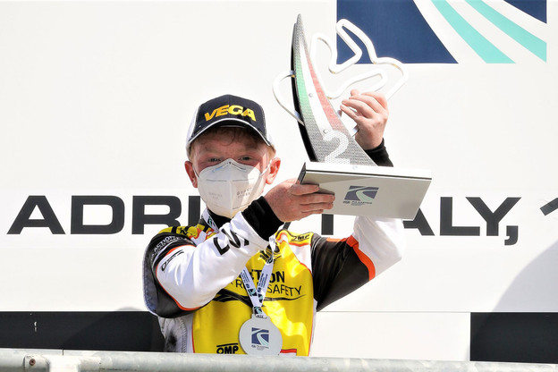 Maxime Furon-Castelain a réussi, en karting, une performance historique pour le Luxembourg. (Photo: KSP Reportages)