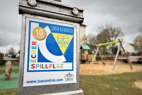 Toutes les aires de jeu de la commune de Mamer ont été inspectées par Luxcontrol, qui leur a délivré le label de qualité Sécher Spillplaz. (Photo: Commune de Mamer)