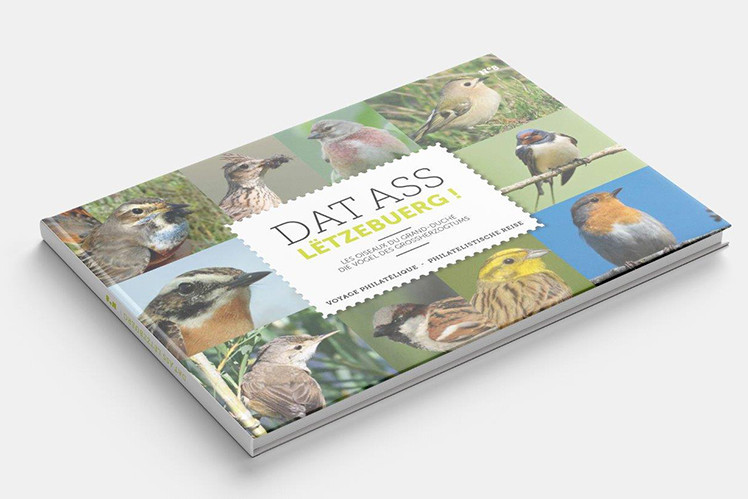 La 8e édition de «Dat ass Lëtzebuerg» met à l’honneur neuf oiseaux du Luxembourg remarquablement peints sur une série de timbres. (Photo: Post)
