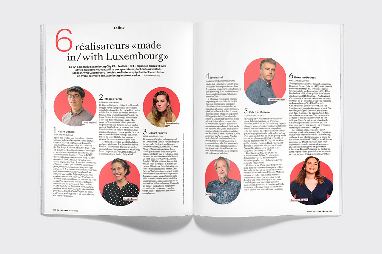 Céline Coubray met en lumière 6 réalisateurs «made in/with Luxembourg» dans la Liste. (Illustration: Maison Moderne)