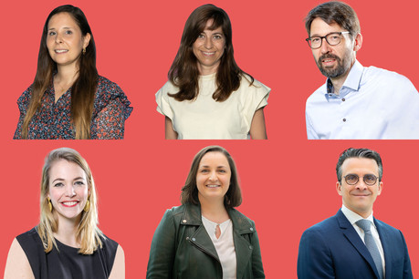 De gauche à droite, de haut en bas: Sonia Leite, Anne Calteux, Laurent Hansen, Claire Angelsberg, Silvana Masi, Xavier Poos. (Photos: Ministère de la Santé/Maison Moderne)