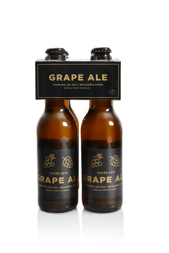 La Grape Ale 2020 (ici en version 2019) est une nouveauté saisonnière de la Brasserie Simon, en collaboration avec le Domaine viticole L&R Kox. (Photo: Carine Bintz)