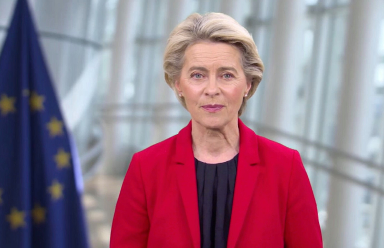 European Commission president Ursula von der Leyen said that the pandemic is not over and has called “on everyone who can to get vaccinated” European Union (screengrab)