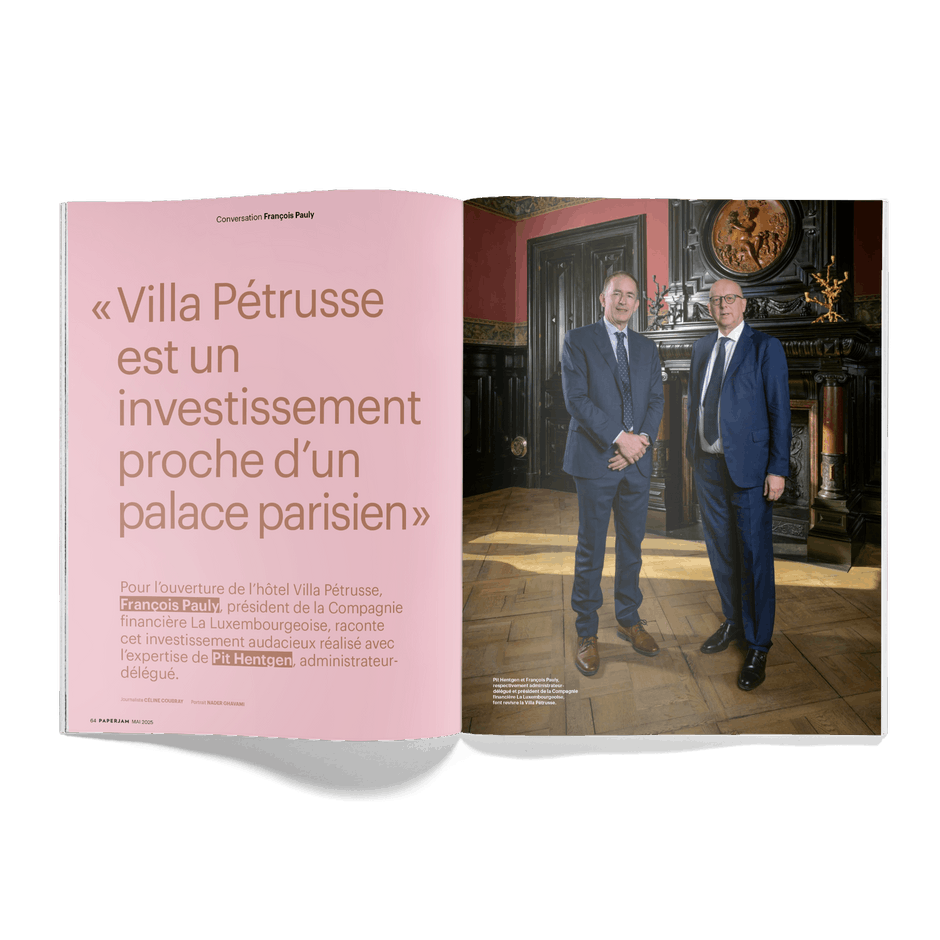 François Pauly and Pit Hentgen talk about the bold investment around Villa Pétrusse. Photo: Nader Ghavami