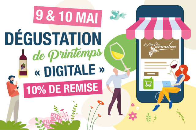 9 & 10 mai: Grande dégustation de printemps digitale. (Crédit: La Cave des Sommeliers)