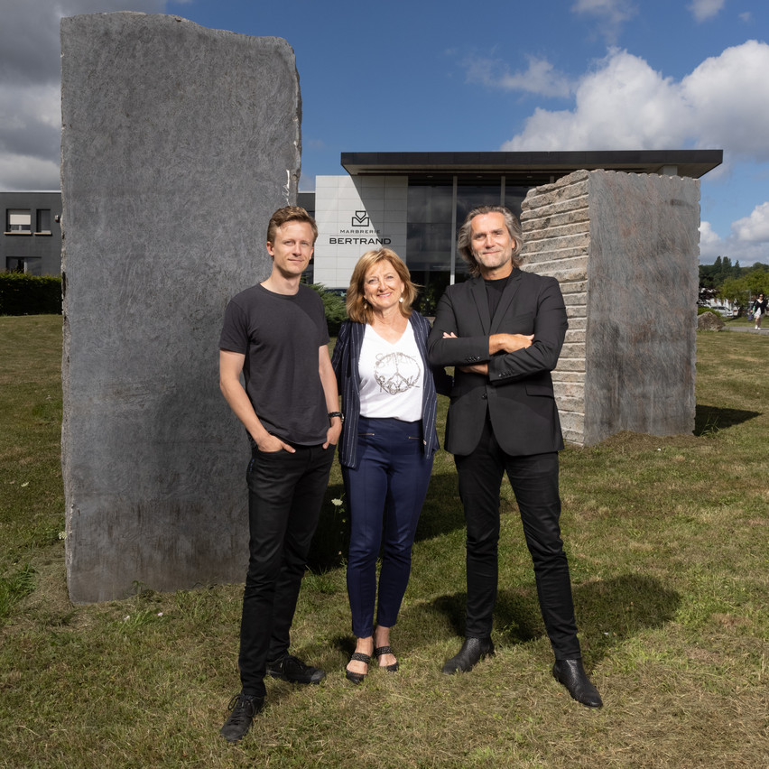 La Marbrerie Bertrand a 125 ans. Stéphane Lenert-Bertrand a rejoint sa mère, Martine, à la direction. (Photo: Guy Wolff/Maison Moderne)