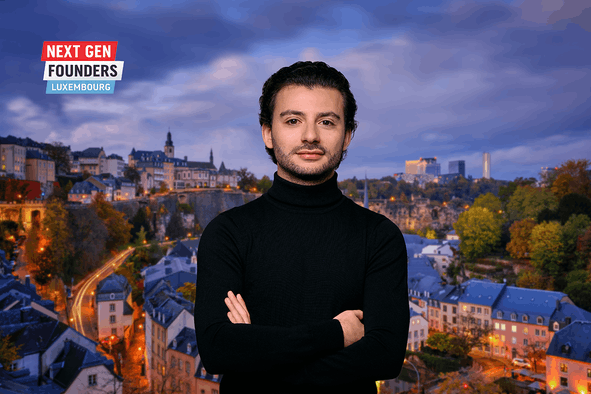 Théodore Rozencwajg, CEO et cofondateur de D2X, veut construire «la prochaine génération d’infrastructures de marché». (Photos: Theodore Rozencwajg. Montage: Paperjam)