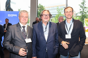Sviatko Sergi, Jean Diederich et Mykola Novikov (Finegan). (Photo: Marie Russillo/Maison Moderne)