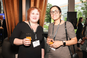 Gabriela Nguyen-Groza (Amrop Luxembourg) et Khadija Darraj (Baloise). (Photo: Marie Russillo/Maison Moderne)