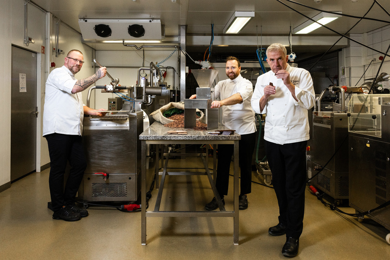 From left to right: Damien Stefaniak, Louis Oberweis, Tom Oberweis. Photo: Eva Krins (Maison Moderne)