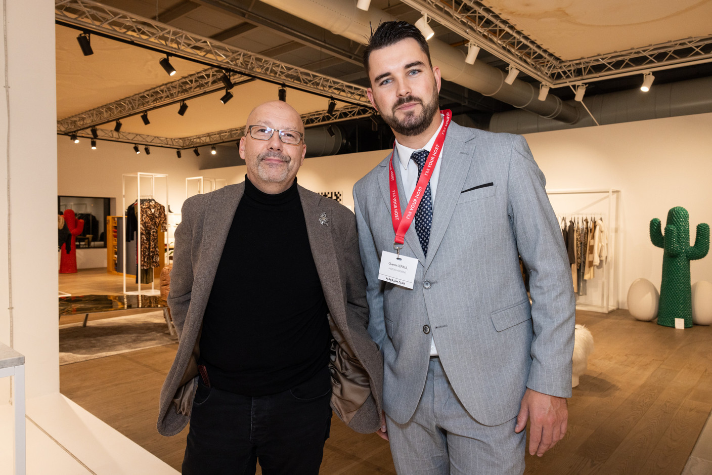 Alexandre Wagner and Quentin Lepaul (Paperjam Club) at the Paperjam Club’s Let’s Taste: Caviar & Champagne event, held at the Smets Concept Store, 14 November 2024. Photo: Eva Krins/Maison Moderne