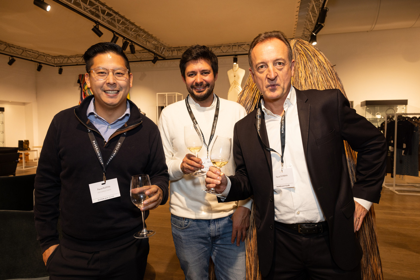 Pascal Ruffin (Les consultants), Pascal Fremery (MLT) and Pascal Dorban (SFC). Photo: Eva Krins/Maison Moderne